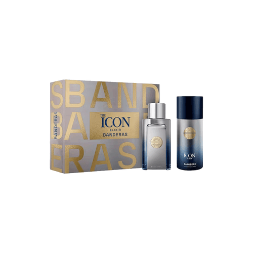 Estuche Antonio Banderas The Icon Elixir Edp 100 ml + Deo