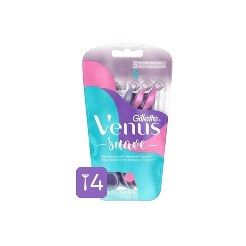 Maquina Afeitar Desechable Gillette Venus Simply Base x 4 unid