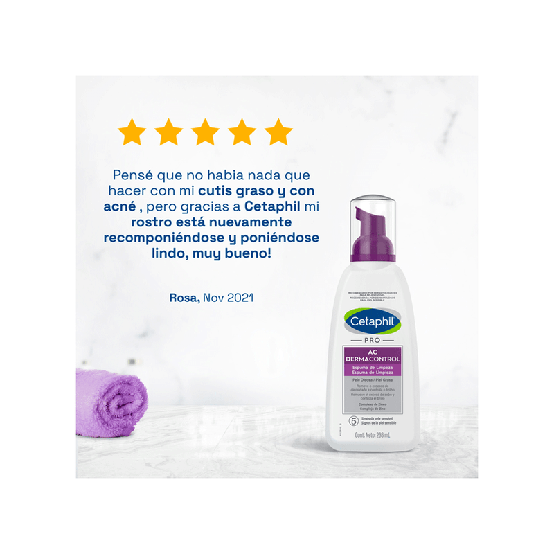 Espuma de Limpieza Cetaphil Pro AC Control x 236 ml