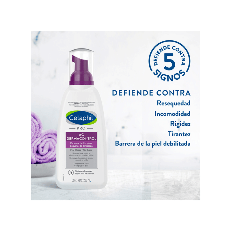 Espuma de Limpieza Cetaphil Pro AC Control x 236 ml