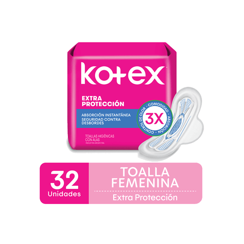 Toalla Femenina Kotex Normal x 32 unid