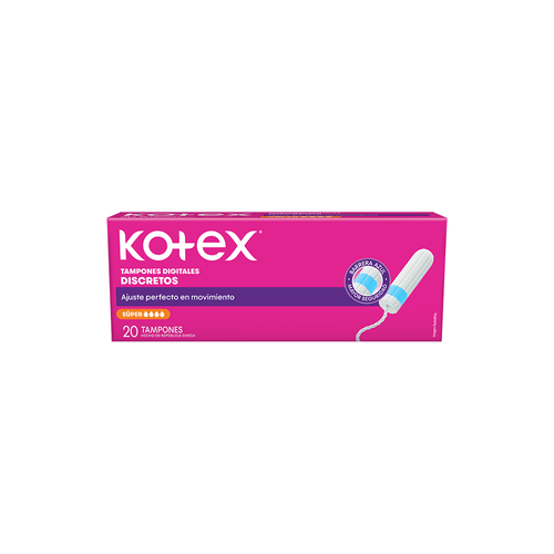 Tampones Kotex Super x 20 unid