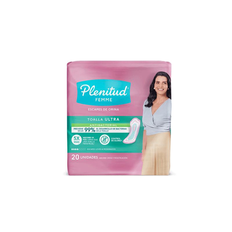 Toalla Ultra Plenitud Femme sin Alas x 20 unid 7441008155386