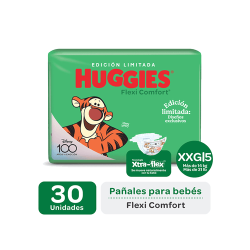 Pañales Huggies Flexi Comfort Talle XXG Edicion Limitada x 30 unid