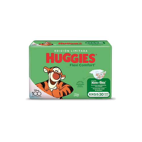 Pañales Huggies Flexi Comfort Talle XXG Edicion Limitada x 30 unid