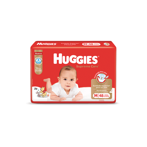 Pañal Huggies Supreme Care Jumbo M x 48 unid