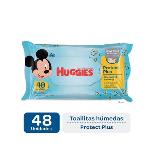 Toallitas Húmedas Huggies Protect Plus x 48 Unid