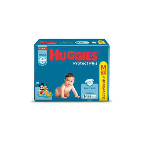 Pañales Huggies Protect Plus Ahorrapack Talle M x 68 unidades
