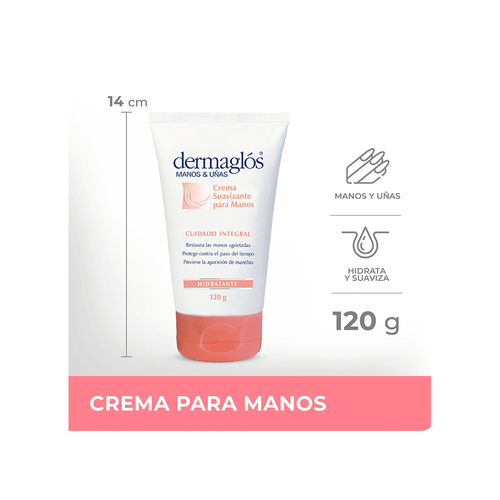 Crema Suavizante Manos y Uñas Dermaglós x 120 gr
