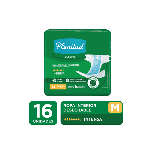 Pañal Plenitud Classic Grande x 16 unid