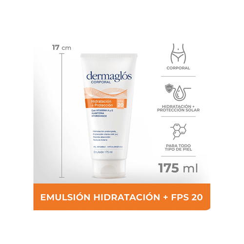 Emulsión Corporal Hidratación + Protección Fps 20 x 175 ml