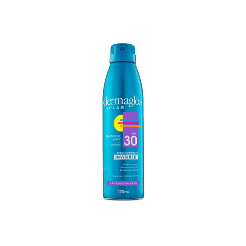 Protector Solar Dermaglós Spray Continuo Invisible FPS30 x 170 gr