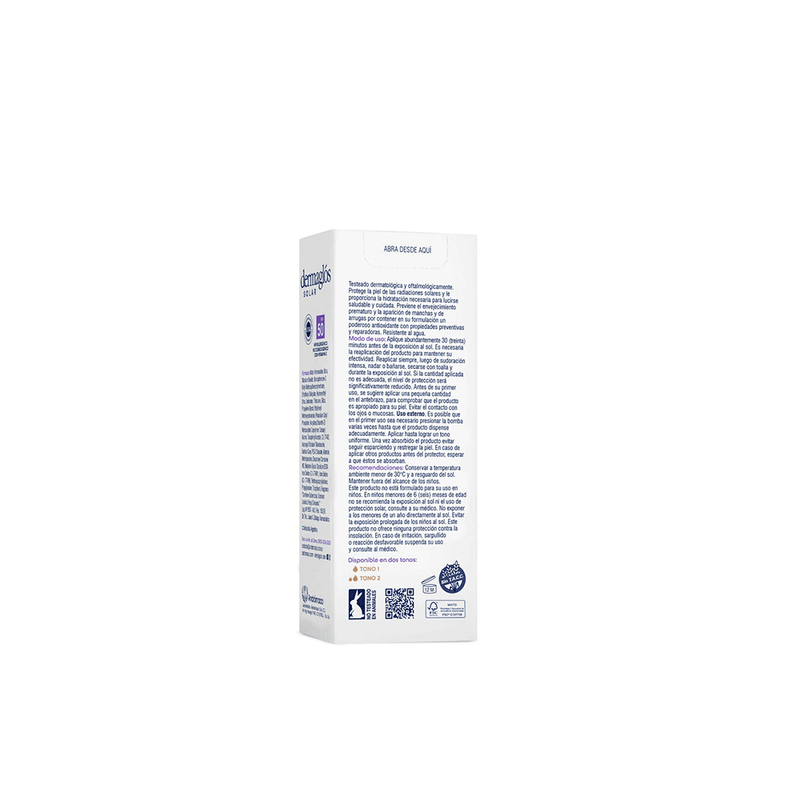 Dermaglos-Protector Solar Dermaglos Crema Tono Medio FPS50 x 50 gr-7793742004568