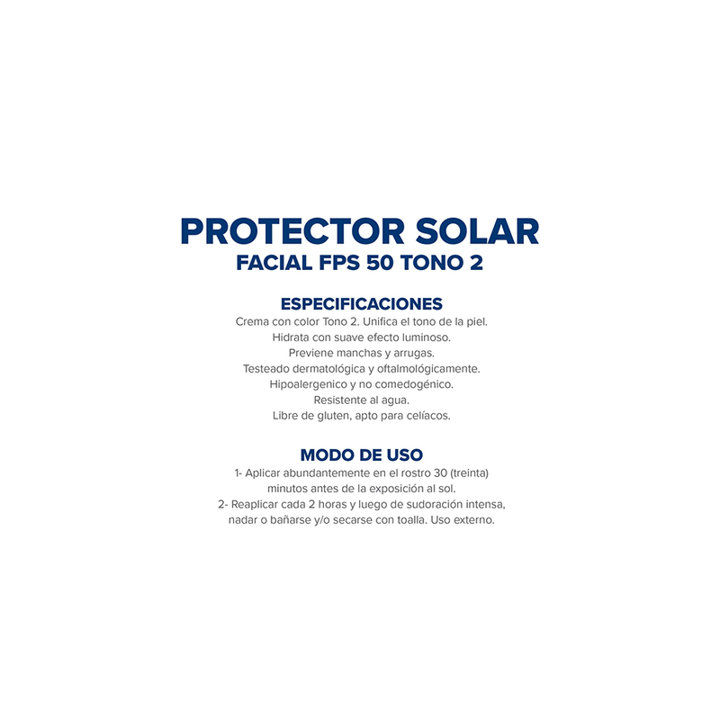 Dermaglos-Protector Solar Dermaglos Crema Tono Medio FPS50 x 50 gr-7793742004568