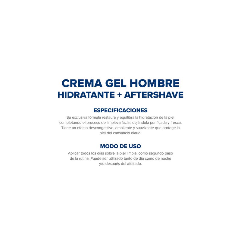 Dermaglos-Crema Gel Dermaglós Hombre-7793742008306s Hidratante After Shave x100 ml