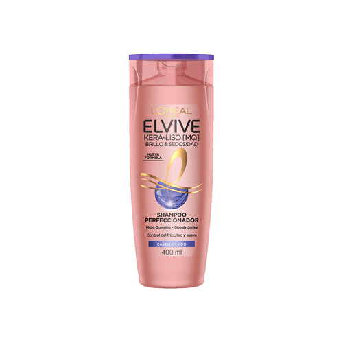 Shampoo Kera-Liso Brillo y Sedosidad Elvive L´Oréal Paris x 400 ml