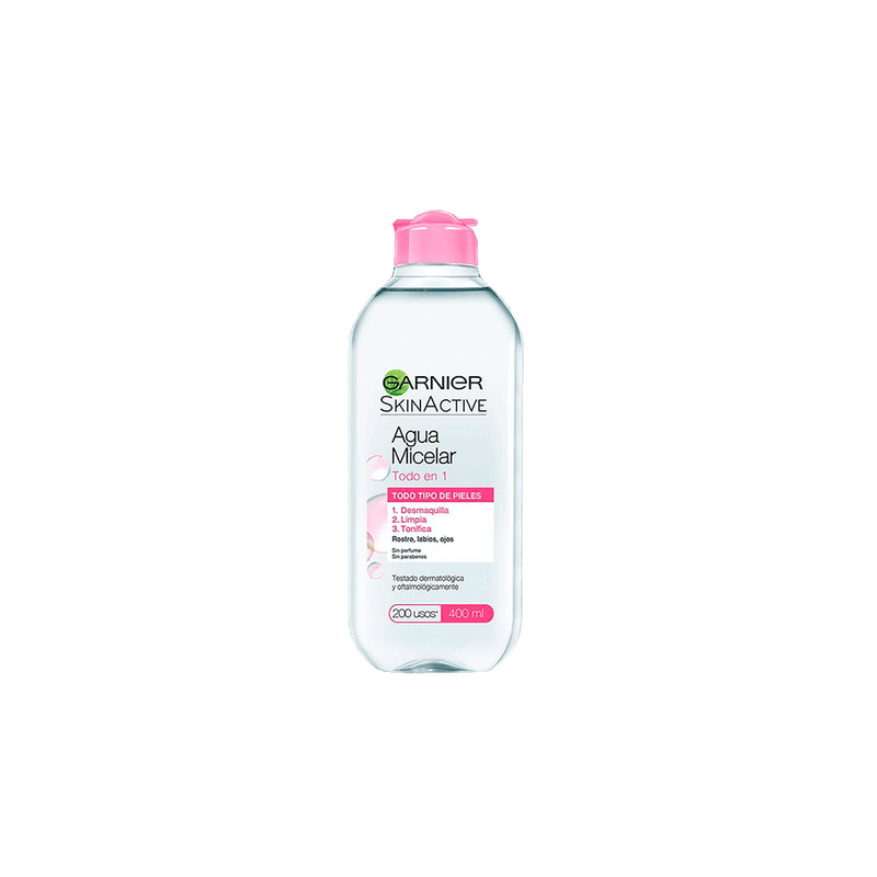 Garnier-Agua Micelar Garnier Skin Active Todo en 1 x 400 ml-Garnier-Agua Micelar Garnier Skin Active Todo en 1 x 400 ml-7509552455557