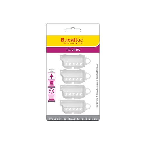 Capuchones Para Cepillo Dental Bucal Tac x 4 unidades