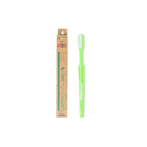 Cepillo Dental Green Dent Niños Mango Plástico Reciclado (Color Sujeto a Stock)