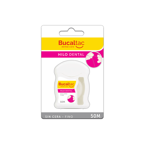 Hilo Dental Bucal Tac Sin Cera Fino x 50 mts