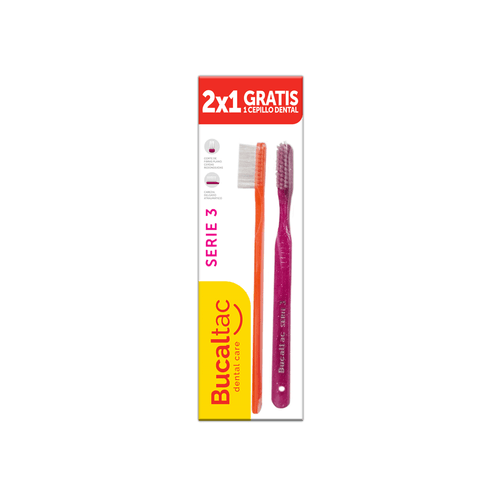 Cepillo Dental Bucal Tac Classic Serie3 x 2 unid