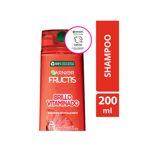 Shampoo Brillo Vitaminado Fructis Garnier x 200 ml