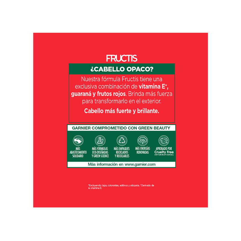 Shampoo Brillo Vitaminado Fructis Garnier x 200 ml-7509552805260-2110889