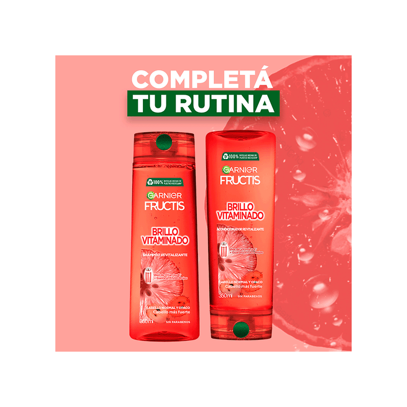 Acondicionador Brillo Vitaminado Fructis Garnier x 350 ml-7509552914108-2110874