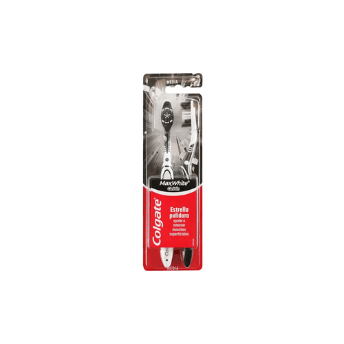 Cepillo de Dientes Colgate Max White Charcoal x 2 unid