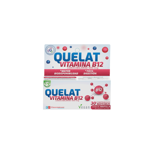 Suplemento Vitaminico B12 Quelat x 30 Comp Masticables