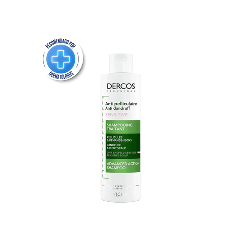 Shampoo Vichy para el cuero cabelludo sensible anticaspa x 200 ml