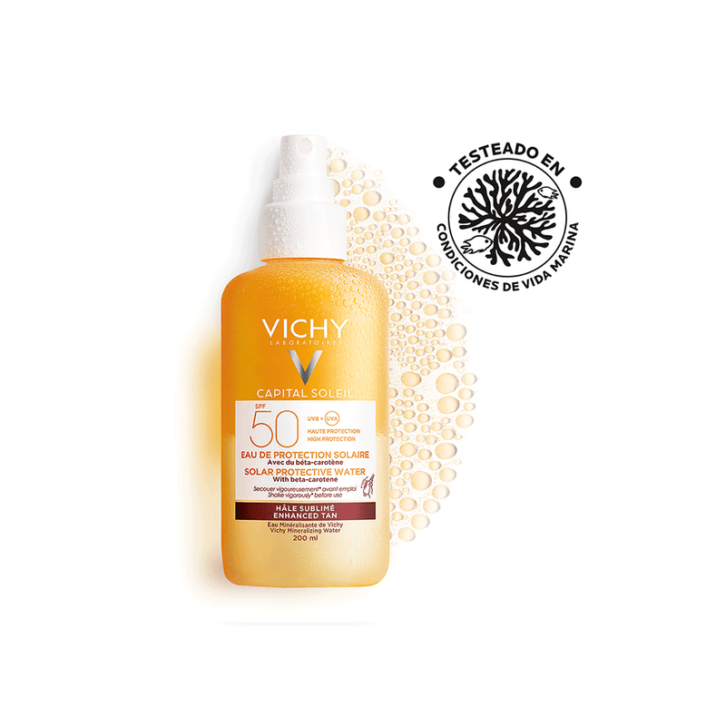 Vichy Idéal Soleil Agua Protectora Bronceante Fps 50 x 200 ml 3337875695152
