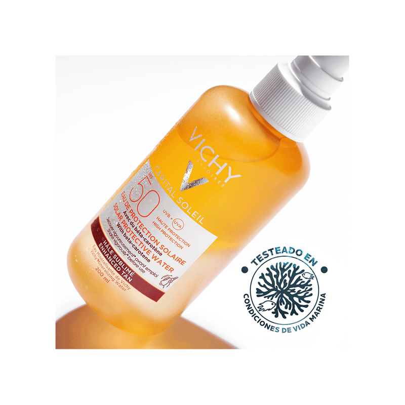 Vichy Idéal Soleil Agua Protectora Bronceante Fps 50 x 200 ml 3337875695152