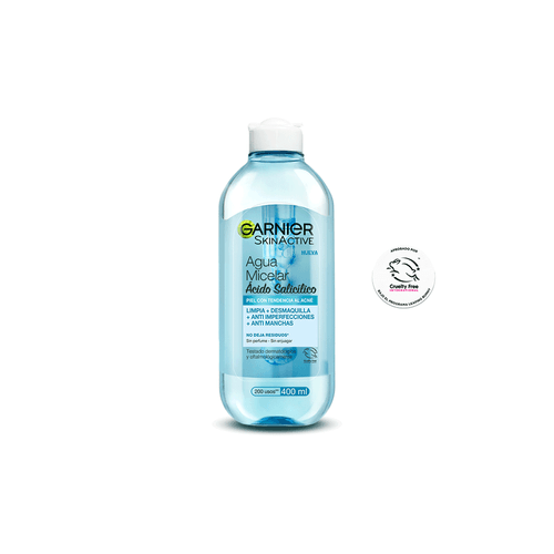 Agua Micelar con Ácido Salicílico de Garnier x 400 ml