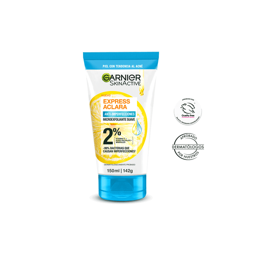 Limpiador Profundo Anti-Imperfecciones Con Ácido Salicílico de Garnier x 150 ml