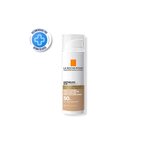 Protección solar Anthelios Age Correct FPS50 con color de La Roche-Posay x 50 ml