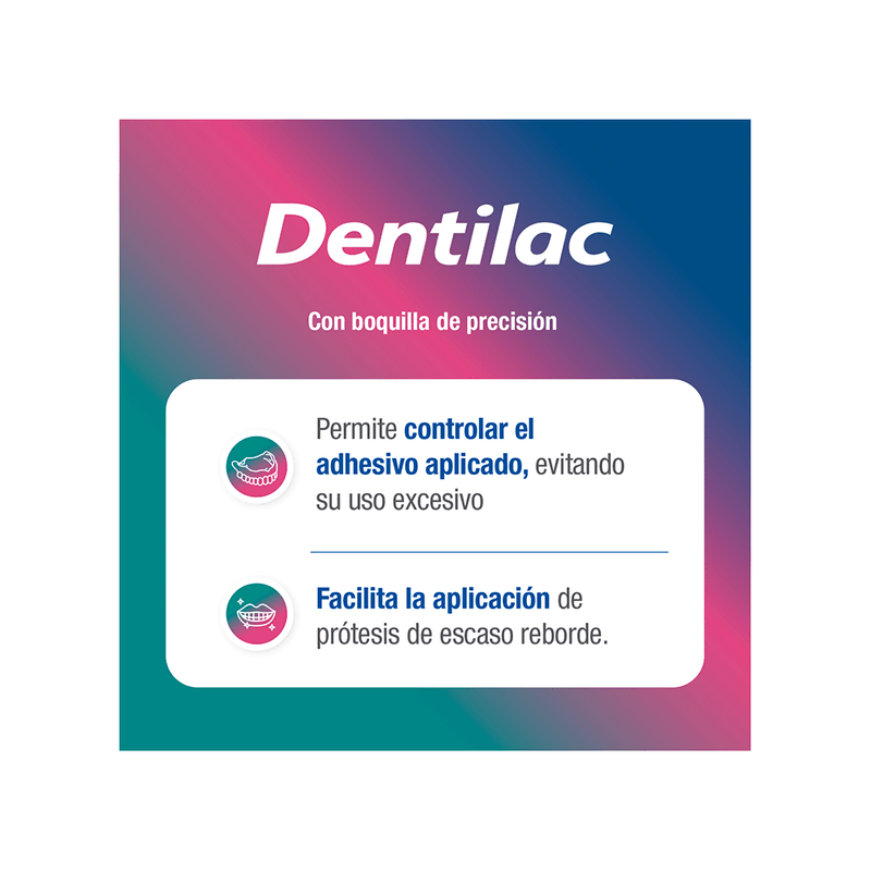 Dentilac Adhesivo para Prótesis Dentales Máxima Fijación x 60 gr