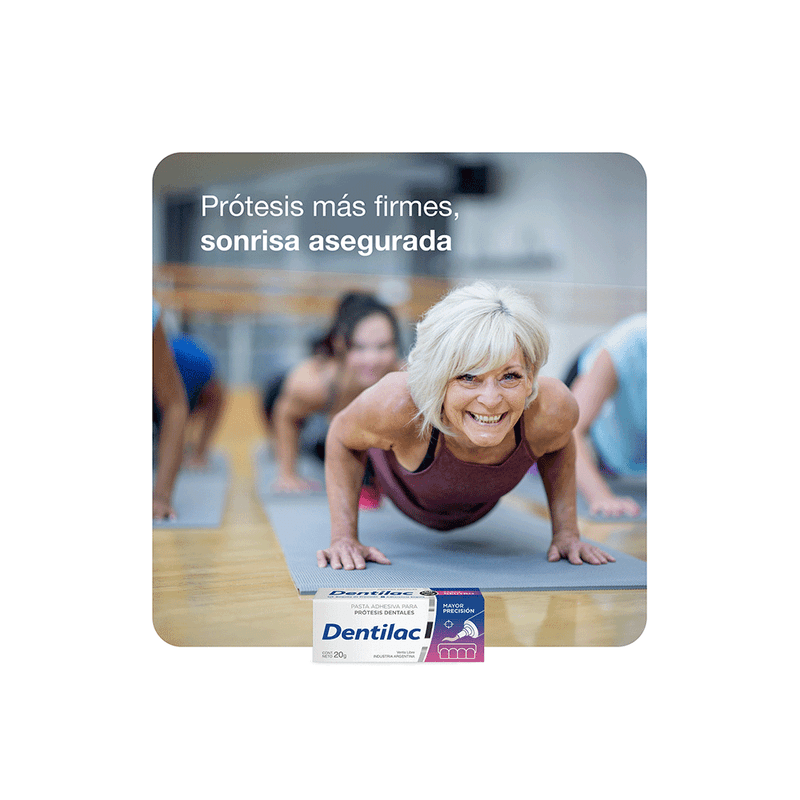 Dentilac Adhesivo para Prótesis Dentales Máxima Fijación x 60 gr
