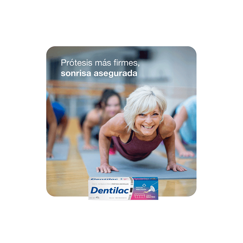 Dentilac Adhesivo para Prótesis Dentales Máxima Fijación x 40 gr