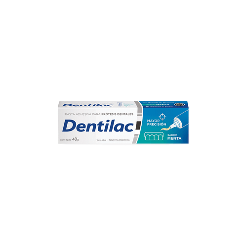 Dentilac Adhesivo para Prótesis Dentales Sabor Menta x 40 gr