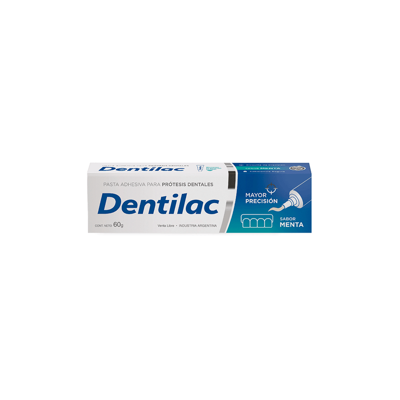 Dentilac Adhesivo para Prótesis Dentales Sabor Menta x 60 gr