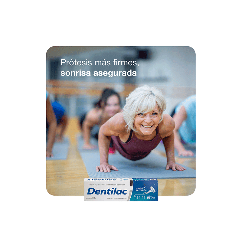 Dentilac Adhesivo para Prótesis Dentales Sabor Menta x 60 gr