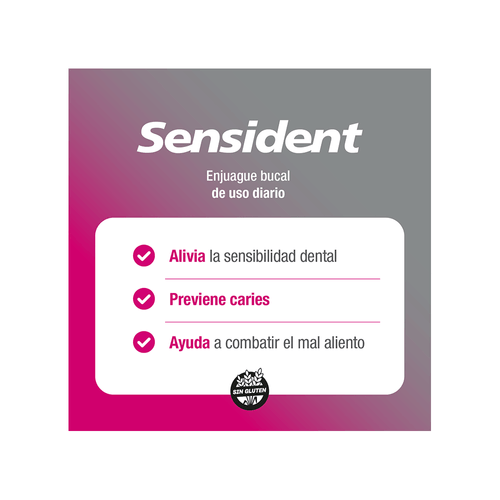 Enjuague Bucal Colutorio Sensibilidad Sensident x 500 ml