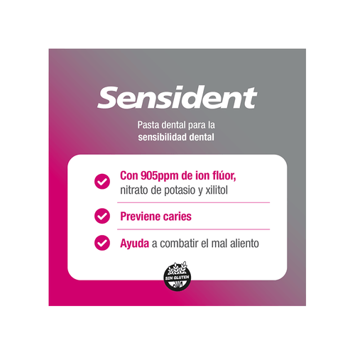Crema Dental para Dientes Sensibles Sensident x 90 gr