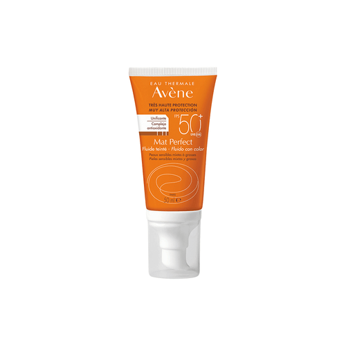 Protector Solar Avene con Color Mat Perfect SPF 50+ x 50 ml