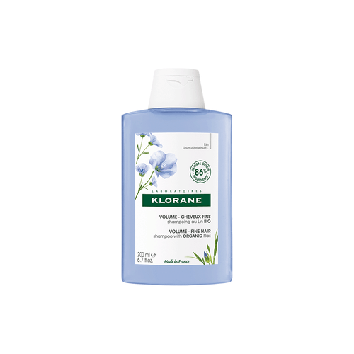 Shampoo Voluminizador Klorane Fibras de Lino x 200 ml