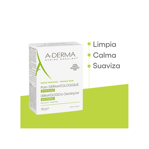 Barra de Limpieza A-derma Dermopan Pieles Frágiles x 100 gr