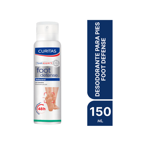 Desodorante para pies Curitas Foot Defense x 150 ml