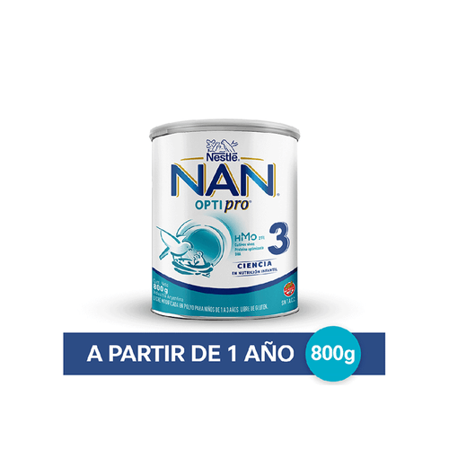 Leche Infantil NAN Optipro 3 Polvo x 800 gr