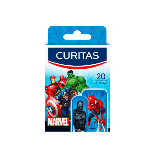 Apósitos adhesivos Curitas Marvel para Niños x 20 unid